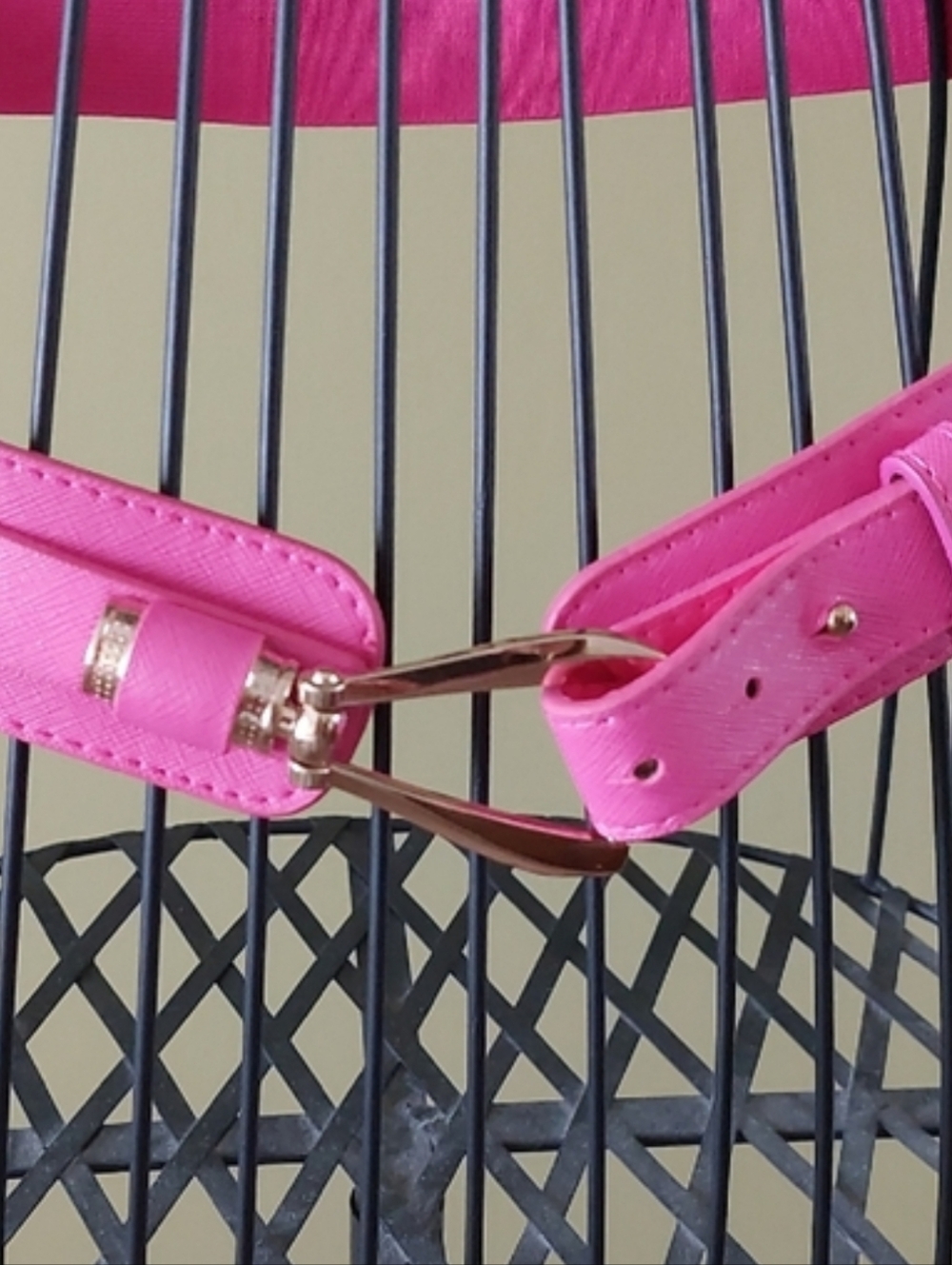 Pink Women's Fashion Belt - Bright Pink Adjustable Waist Strap
